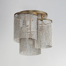 Load image into Gallery viewer, Fontaine Flush Mount Ceiling Light in Detail.