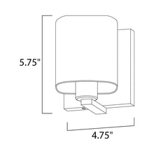 Load image into Gallery viewer, Wrap Bath Vanity Light - line drawing.