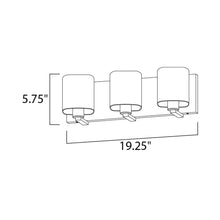 Load image into Gallery viewer, Wrap Bath Vanity Light - line drawing.
