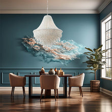 Load image into Gallery viewer, Crystal Reign Pendant Light in dinning room.