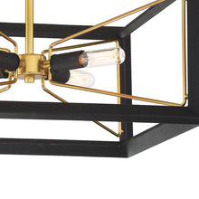 Load image into Gallery viewer, Sable Point Semi Flush Mount Ceiling Light in Detail.