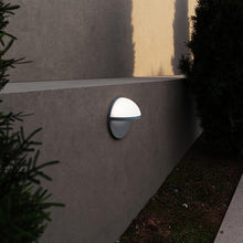 Load image into Gallery viewer, Mezza Vetro™ Outdoor LED Wall Light in Outside Area.