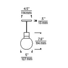 Load image into Gallery viewer, Mina LED Multipoint Pendant Light - line drawing.