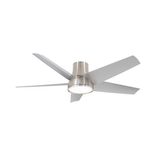 Load image into Gallery viewer, Chubby II Outdoor LED Smart Ceiling Fan in Brushed Nickel.
