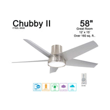Load image into Gallery viewer, Chubby II Outdoor LED Smart Ceiling Fan in Detail.