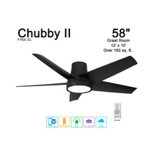 Load image into Gallery viewer, Chubby II Outdoor LED Smart Ceiling Fan in Detail.