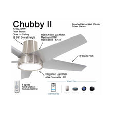 Load image into Gallery viewer, Chubby II Outdoor LED Smart Ceiling Fan in Detail.