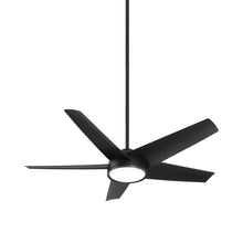 Load image into Gallery viewer, Chubby Outdoor LED Smart Ceiling Fan in Coal.