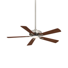 Load image into Gallery viewer, Contractor Plus LED Ceiling Fan in Brushed Nickel/Dark Walnut.