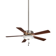 Load image into Gallery viewer, Contractor Uni-Pack LED Ceiling Fan in Brushed Nickel/ Dark Walnut.