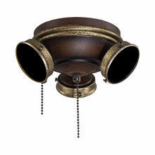 Load image into Gallery viewer, Custom 7 1/2" LED Fan Light Kit in Belcaro Walnut.
