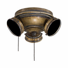 Load image into Gallery viewer, Custom 7 1/2" LED Fan Light Kit in French Beige.