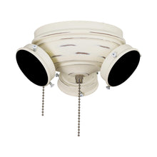 Load image into Gallery viewer, Custom 7 1/2" LED Fan Light Kit in Provencal Blanc.
