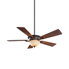 Load image into Gallery viewer, Delano LED Ceiling Fan in Dark Restoration Bronze.