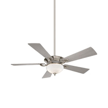 Load image into Gallery viewer, Delano LED Ceiling Fan in Polished Nickel.