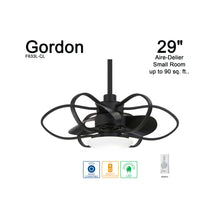 Load image into Gallery viewer, Gordon LED Ceiling Fan in Detail.