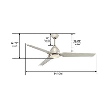 Load image into Gallery viewer, Java Ceiling Fan - line drawing.