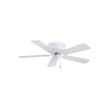 Load image into Gallery viewer, Mesa Flush Mount Ceiling Fan in White (42-Inch).