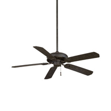 Load image into Gallery viewer, Sundowner Ceiling Fan in Black Iron/Aged Iron Accents.