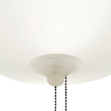 Load image into Gallery viewer, Three Light Etched Swirl Fan Light Kit in Detail.