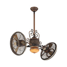 Load image into Gallery viewer, Traditional Gyro LED Ceiling Fan.