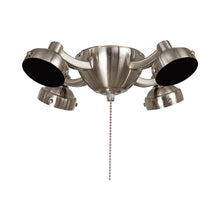 Load image into Gallery viewer, Universal K34L Fan Light Kit in Brushed Nickel.