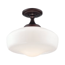Load image into Gallery viewer, 2259 Semi Flush Mount Ceiling Light in Brushed Bronze.