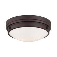 Load image into Gallery viewer, 823 - Flush Mount Ceiling Light in Lathan Bronze.