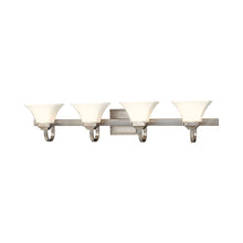 Load image into Gallery viewer, Agilis Bath Wall Light in Brushed Nickel (4-Light).