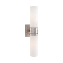 Load image into Gallery viewer, Compositions 2-Light Bath Wall Light in Brushed Nickel.