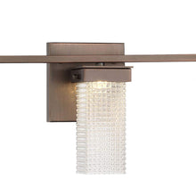 Load image into Gallery viewer, Dewberry Lane LED Bath Wall Light in Detail.
