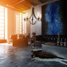 Load image into Gallery viewer, Elyton Chandelier in living room.