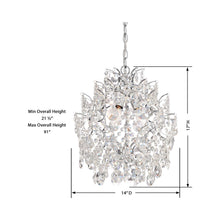 Load image into Gallery viewer, Isabella’s Crown Chandelier - line drawing.