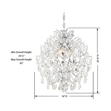 Load image into Gallery viewer, Isabella’s Crown Chandelier - line drawing.