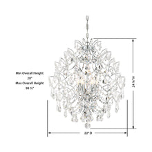 Load image into Gallery viewer, Isabella’s Crown Chandelier - line drawing.