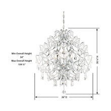 Load image into Gallery viewer, Isabella’s Crown Chandelier - line drawing.