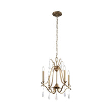 Load image into Gallery viewer, Laurel Estate Chandelier in Brio Gold (4-Light).