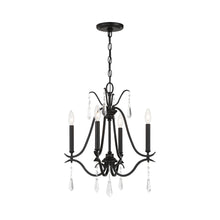 Load image into Gallery viewer, Laurel Estate Chandelier in Coal (4-Light).
