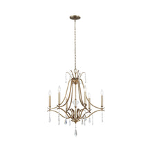 Load image into Gallery viewer, Laurel Estate Chandelier in Brio Gold (6-Light).