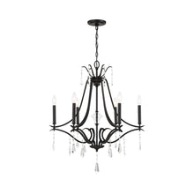 Load image into Gallery viewer, Laurel Estate Chandelier in Coal (6-Light).