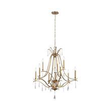 Load image into Gallery viewer, Laurel Estate Chandelier in Brio Gold (9-Light).