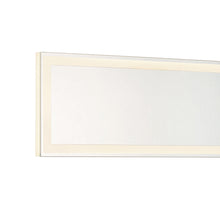 Load image into Gallery viewer, LED Backlit Rectangle Vanity Mirror in Detail.