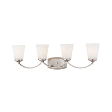 Load image into Gallery viewer, Overland Park Bath Wall Light in Brushed Nickel (4-Light).