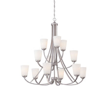 Load image into Gallery viewer, Overland Park Chandelier in Brushed Nickel (12-Light).