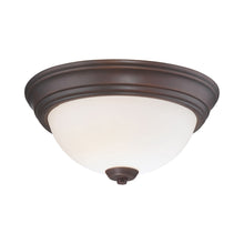 Load image into Gallery viewer, Overland Park Flush Mount Ceiling Light in Vintage Bronze.