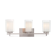 Load image into Gallery viewer, Parsons Studio Bath Wall Light in Brushed Nickel (3-Light).
