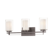 Load image into Gallery viewer, Parsons Studio Bath Wall Light in Smoked Iron (3-Light).