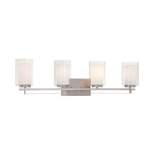 Load image into Gallery viewer, Parsons Studio Bath Wall Light in Brushed Nickel (4-Light).