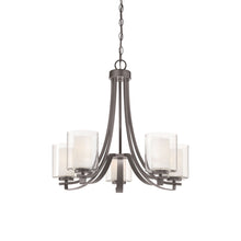 Load image into Gallery viewer, Parsons Studio Chandelier in Smoked Iron (5-Light).