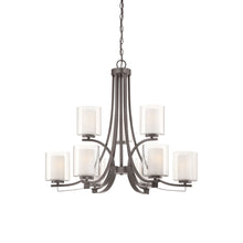 Load image into Gallery viewer, Parsons Studio Chandelier in Smoked Iron (9-Light).